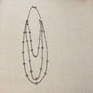 Tory Burch Multistrand Logo Necklace